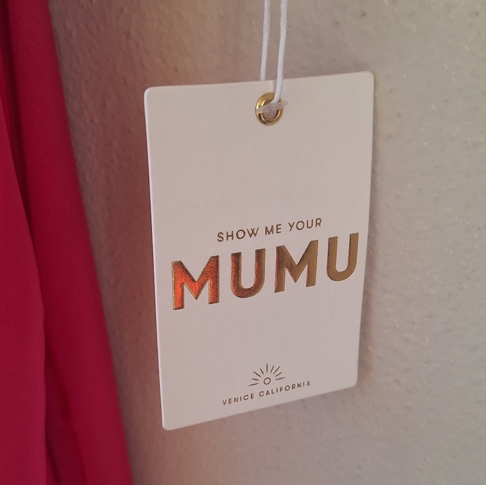Show Me Your Mumu Satin Sequin Pink Top Or Dress Adjustable Straps Size S NWT - Picture 6 of 9